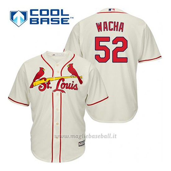 Maglia Baseball Uomo St. Louis Cardinals Michael Wacha 52 Crema Alterner Cool Base